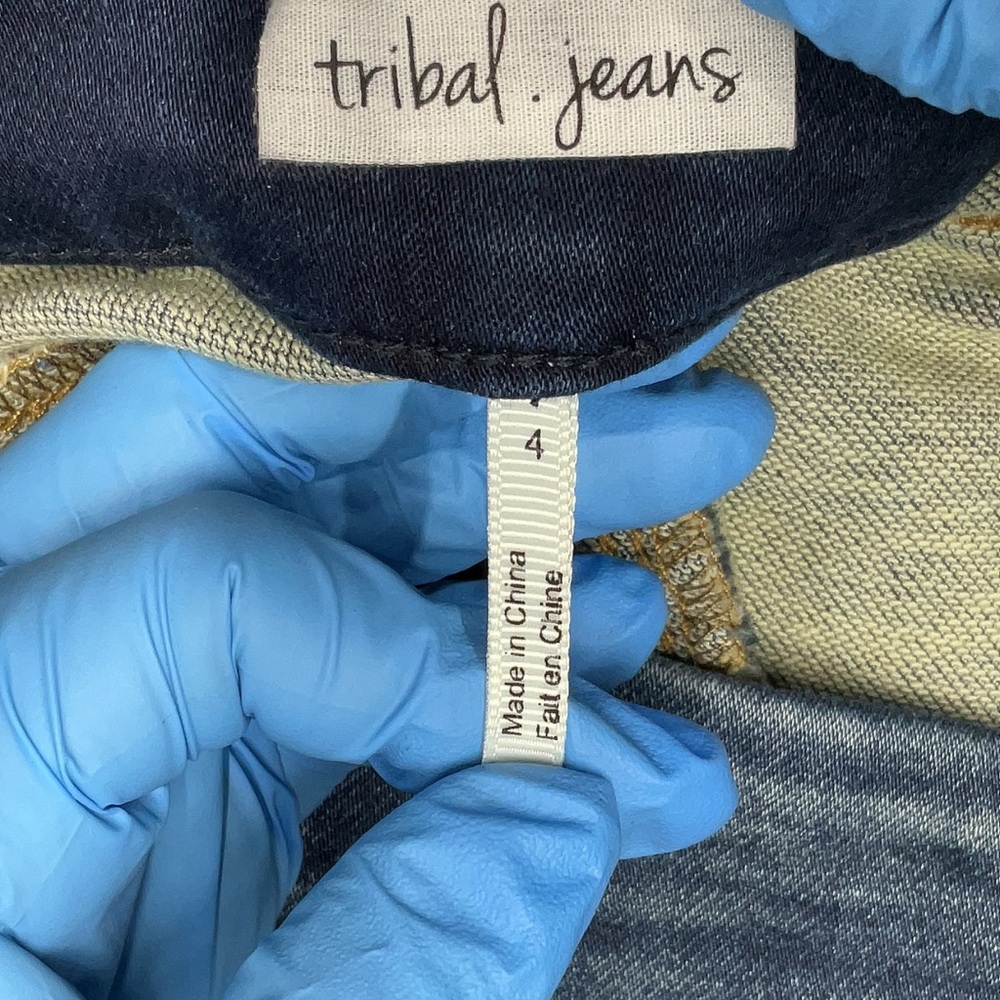 Tribal Women's Boot Cut Jeans in Blue - Picture 6 of 6